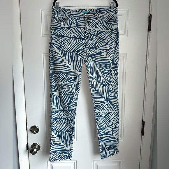 J. MCLAUGHLIN Lexi Willow Bluff Stretch Jeans zebra‎ blue size 12 skinny pants - Picture 3 of 6